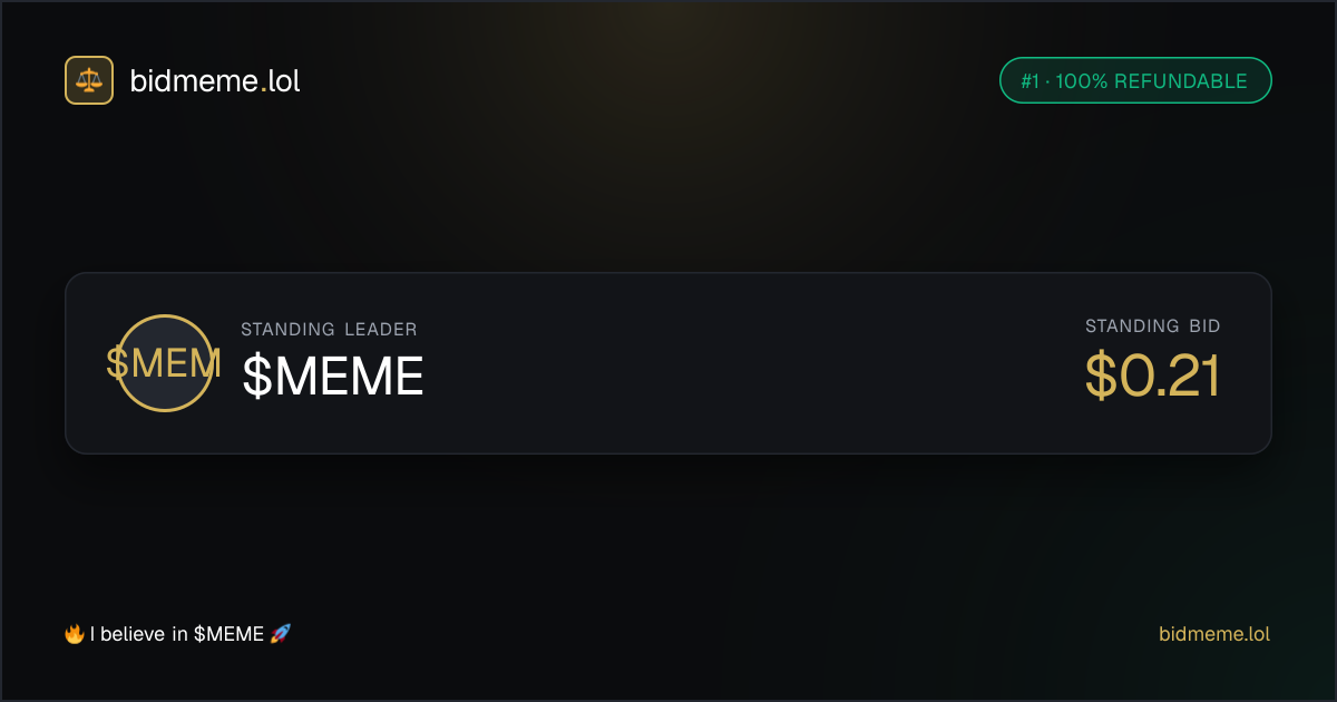 bidmeme.lol Open Graph preview
